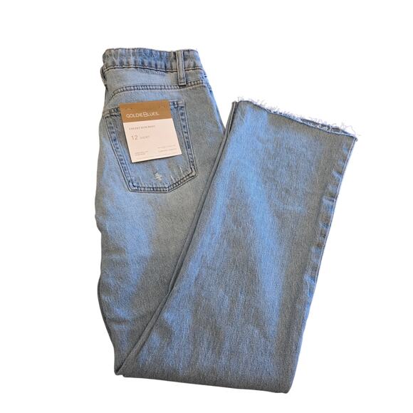 NWT Maurices Cheeky Slim Boot Jeans – Size 12 Short High Rise Distressed Raw Hem - Picture 1 of 8